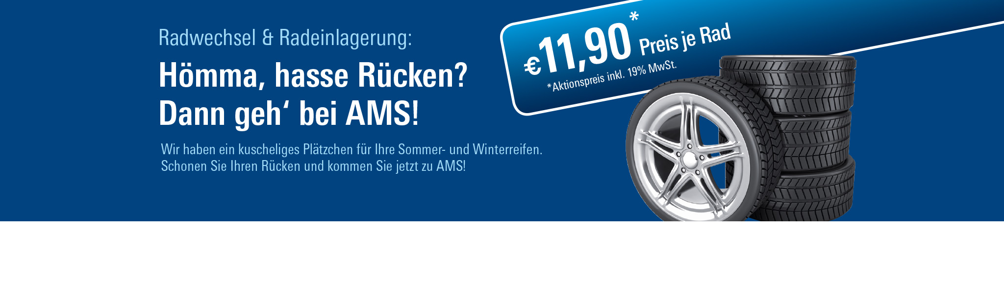 AMS Radwechsel und Radeinlagerung Essen